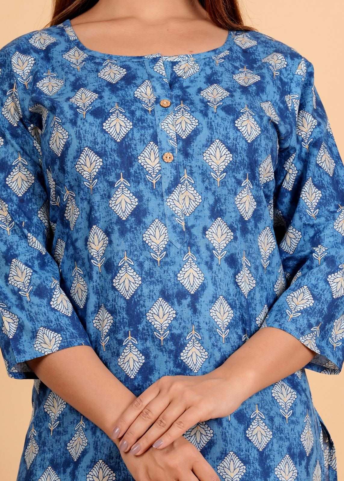 Sanganeri Printed Women’s short kurti