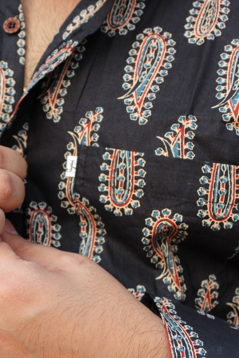 Block printed full sleeves shirts for mens