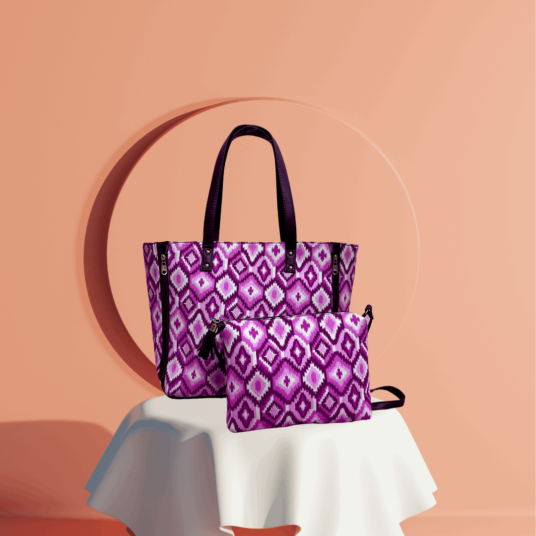 Women's Printed Laptop Bags plus sling bag 2 pieces