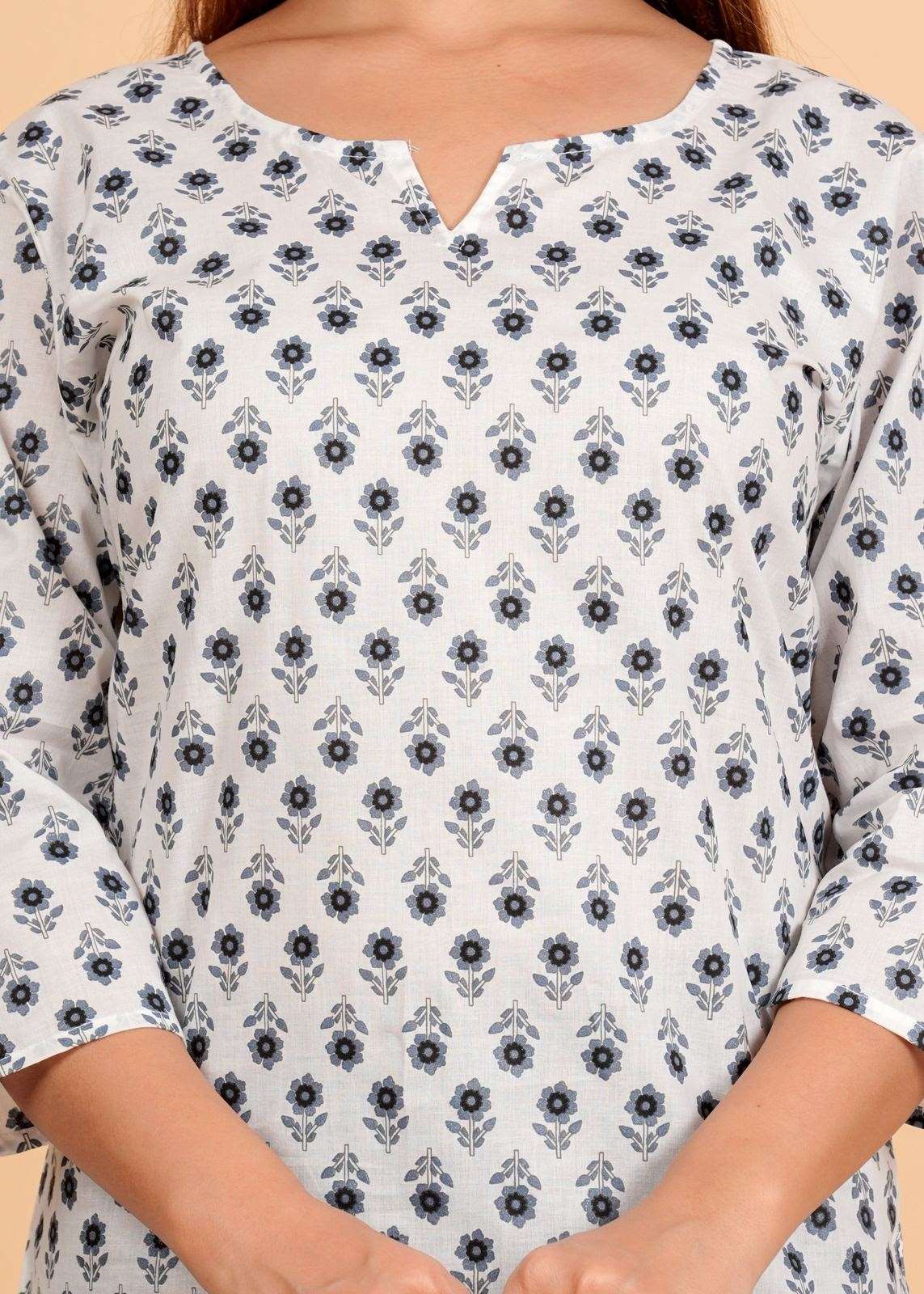 Sanganeri Printed Women’s short kurti