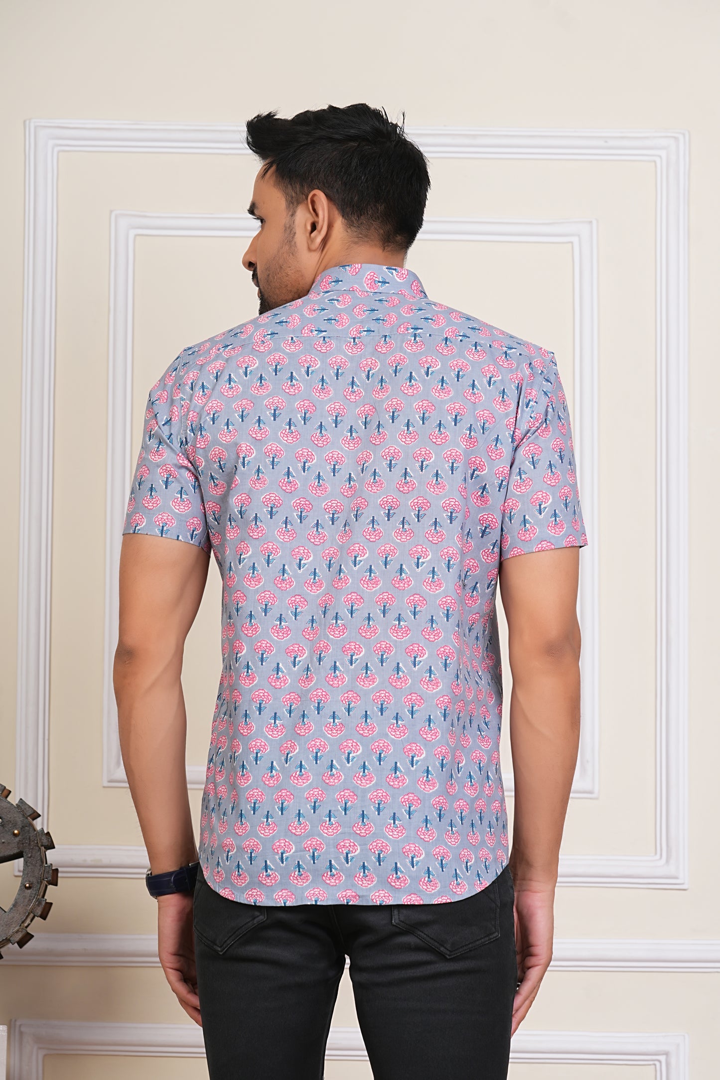 Booti Printed Breezy Feel Half Sleeves Shirts for Men's