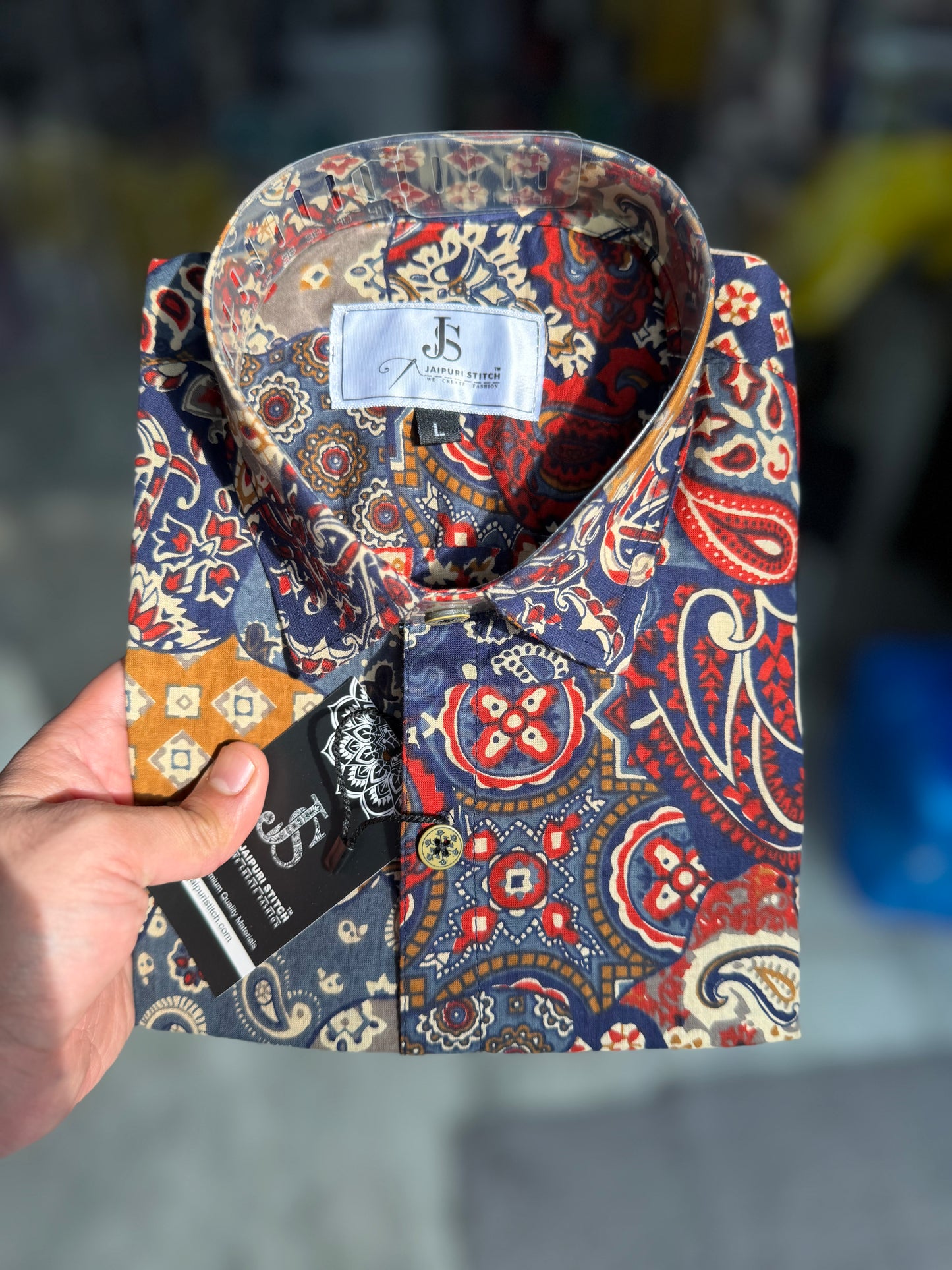 Multicolour Abstract Printed Mens Half Sleeves Shirt