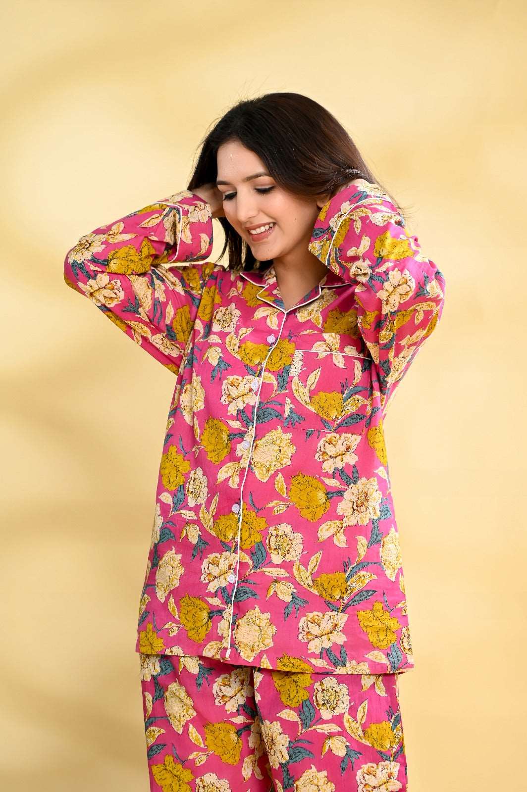 Jaipuri Printed Women’s Cotton Night Suit